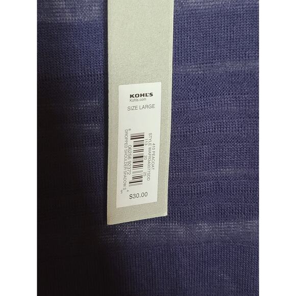 NWT Apt 9 sheer striped tunic blouse - large - Picture 6 of 7